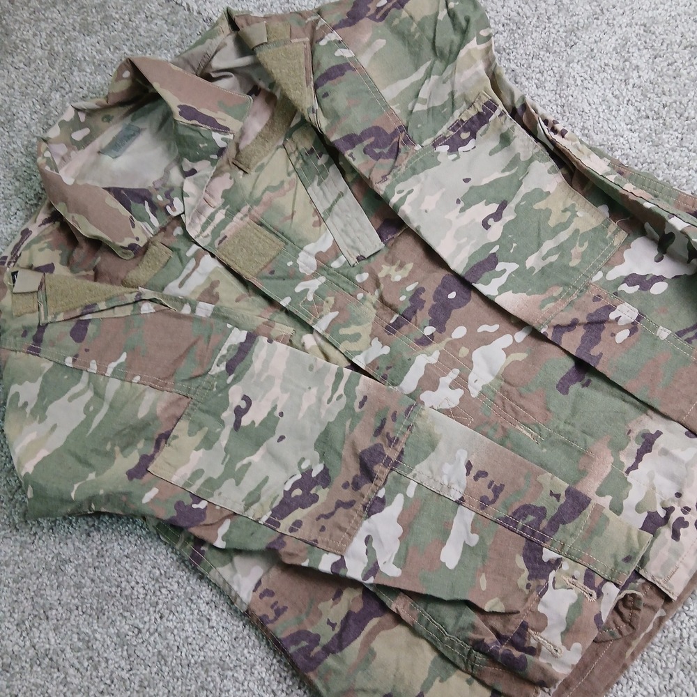 US Military OCP Multicam ACU Combat Coat Jacket Small Long 8415-01-598-9978